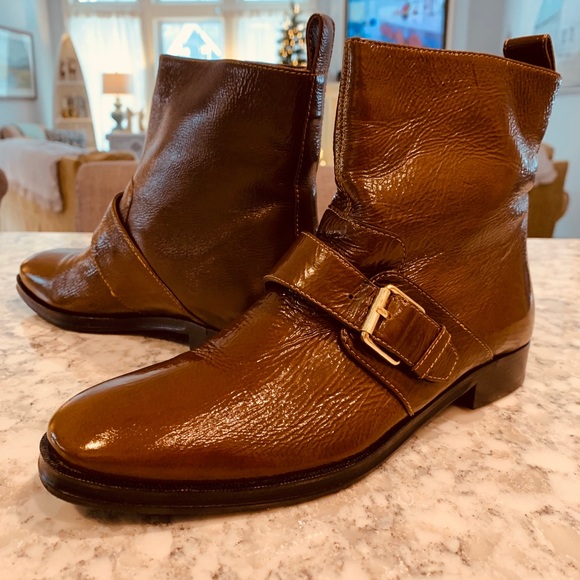 Kenzo Shoes - KENZO Chocolate Leather Boots Size 7